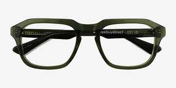 Clear Green Carrington -  Eco Friendly Eyeglasses
