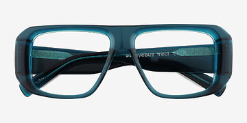 Clear Blue Risk -  Acetate Eyeglasses