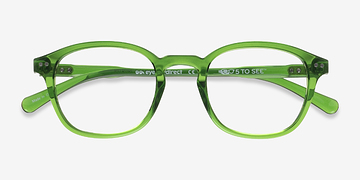 Clear Green Skydrop -  Plastic Eyeglasses
