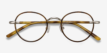Tortoise Anywhere -  Vintage Acetate, Metal Eyeglasses