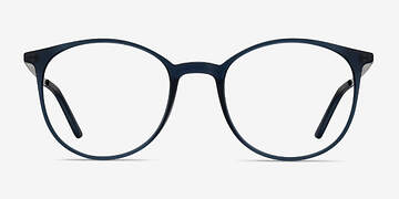 Navy Tangent -  Lightweight Plastic Eyeglasses