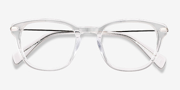 Clear Quazar -  Acetate, Metal Eyeglasses