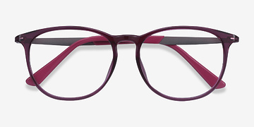 Purple Today -  Lightweight Plastic, Metal Eyeglasses