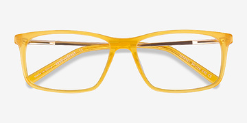 Yellow Marvel -  Fashion Acetate, Metal Eyeglasses