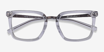 Clear Poise -  Fashion Acetate, Metal Eyeglasses