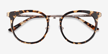 Tortoise Murphy -  Vintage Acetate, Metal Eyeglasses