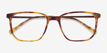 Tortoise Pattern -  Geek Metal Eyeglasses