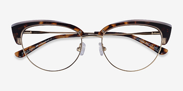 Tortoise & Gold Essential -  Acetate, Metal Eyeglasses