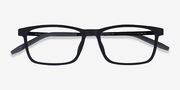 Matte Black Rebus -  Plastic Eyeglasses