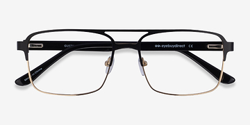 Black Gold Gustave -  Metal Eyeglasses