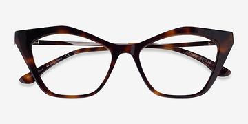Tortoise Tiffany -  Metal Eyeglasses