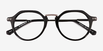 Black Phineas -  Metal Eyeglasses