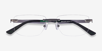 Matte Gunmetal Turbine -  Plastic Eyeglasses
