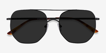 Black Impossible -  Vintage Metal Sunglasses