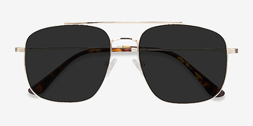 Golden Roadtrip -  Vintage Metal Sunglasses