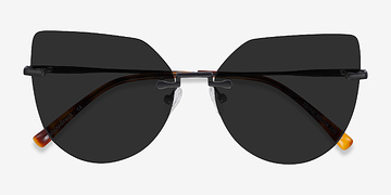 Black Toyah -  Metal Sunglasses