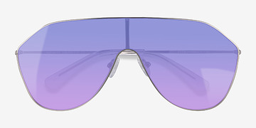 Matte Silver Infinite -  Metal Sunglasses