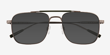 Green Brown Dean -  Metal Sunglasses