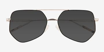 Black Silver Ryan -  Metal Sunglasses