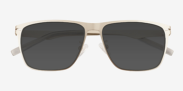 Matte Silver Geoff -  Metal Sunglasses