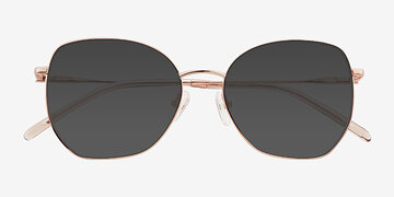 Rose Gold Gerry -  Metal Sunglasses