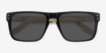 Black Yellow Sergi -  Acetate Sunglasses