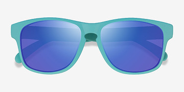 Turquoise Blue Nautical -  Plastic Sunglasses