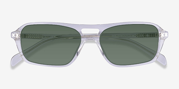 Clear Crystal  Kilo -  Acetate Sunglasses