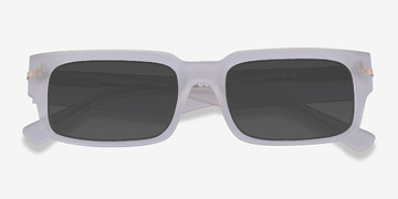 Matte Light Smoke Croquet -  Acetate Sunglasses
