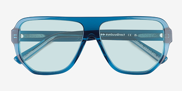 Crystal Blue Nylon -  Acetate Sunglasses