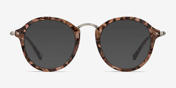 Brown Floral Atmos -  Metal Sunglasses