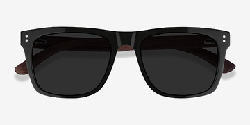 Dark Green & Wood Grow -  Mixed Wood Sunglasses