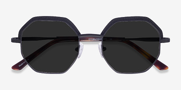 Matte Black Futurist -  Metal Sunglasses