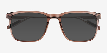 Crystal Brown Climb -  Metal Sunglasses