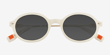 White Adel -  Metal Sunglasses