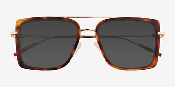 Tortoise Gold Kiln -  Metal Sunglasses