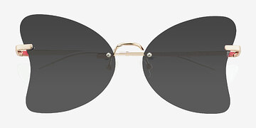Gold Gossamer -  Metal Sunglasses