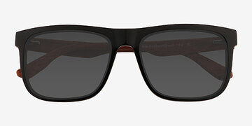 Black Habitat -  Mixed Wood Sunglasses