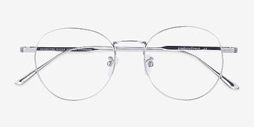 Silver Geometry -  Fashion Titanium Eyeglasses