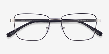 Silver Black Bolton -  Titanium Eyeglasses