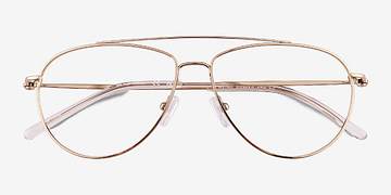 Shiny Gold Kenji -  Titanium Eyeglasses