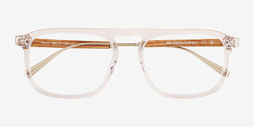 Clear Root -  Mixed Wood Eyeglasses