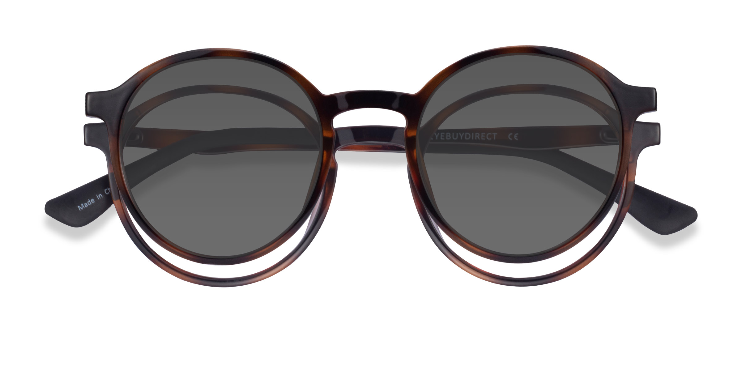 Tortoise Hill Clip-On -  Plastic Eyeglasses