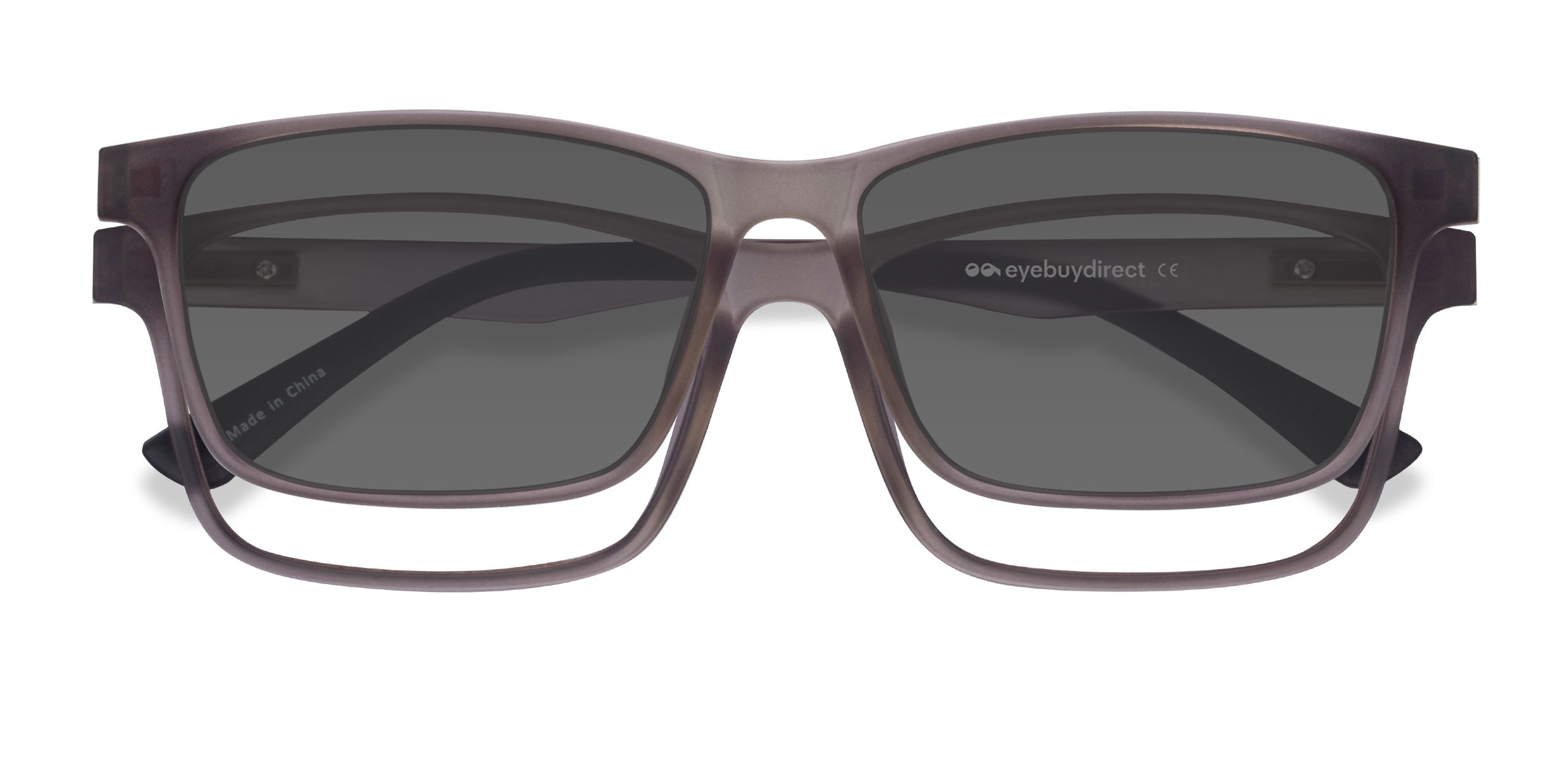 Gris Ascutney Clip-On -  Plastique Lunettes de vue