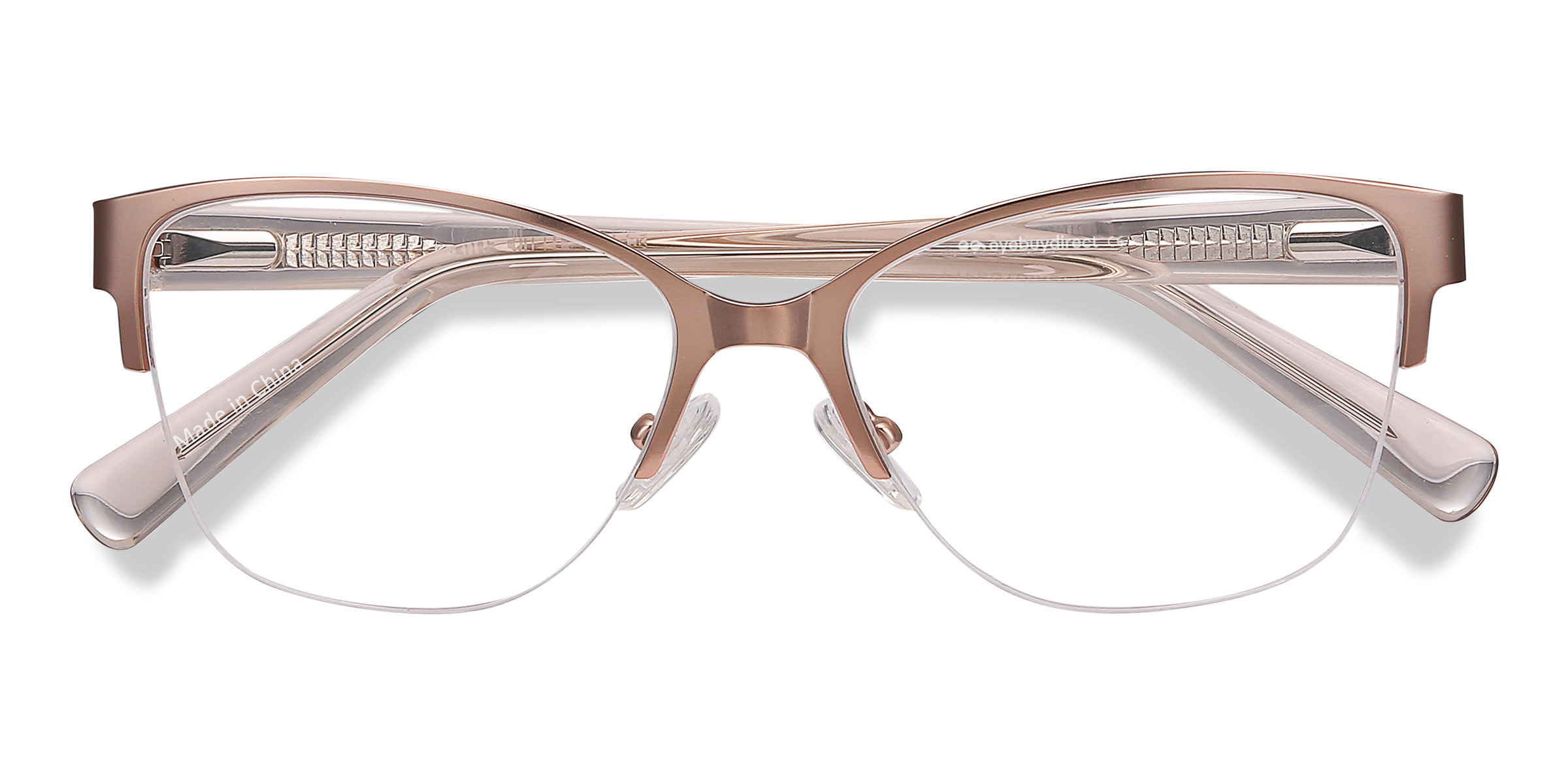 Or rose Feline -  Acetate-metal Lunettes de vue
