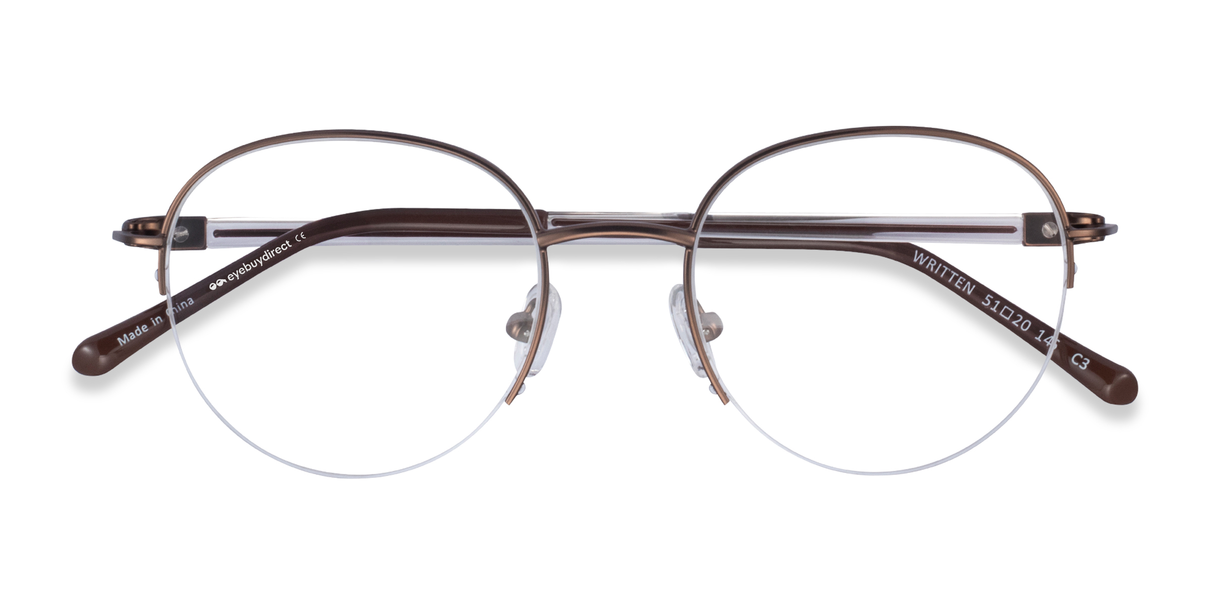 Bronze Written -  Metal Eyeglasses