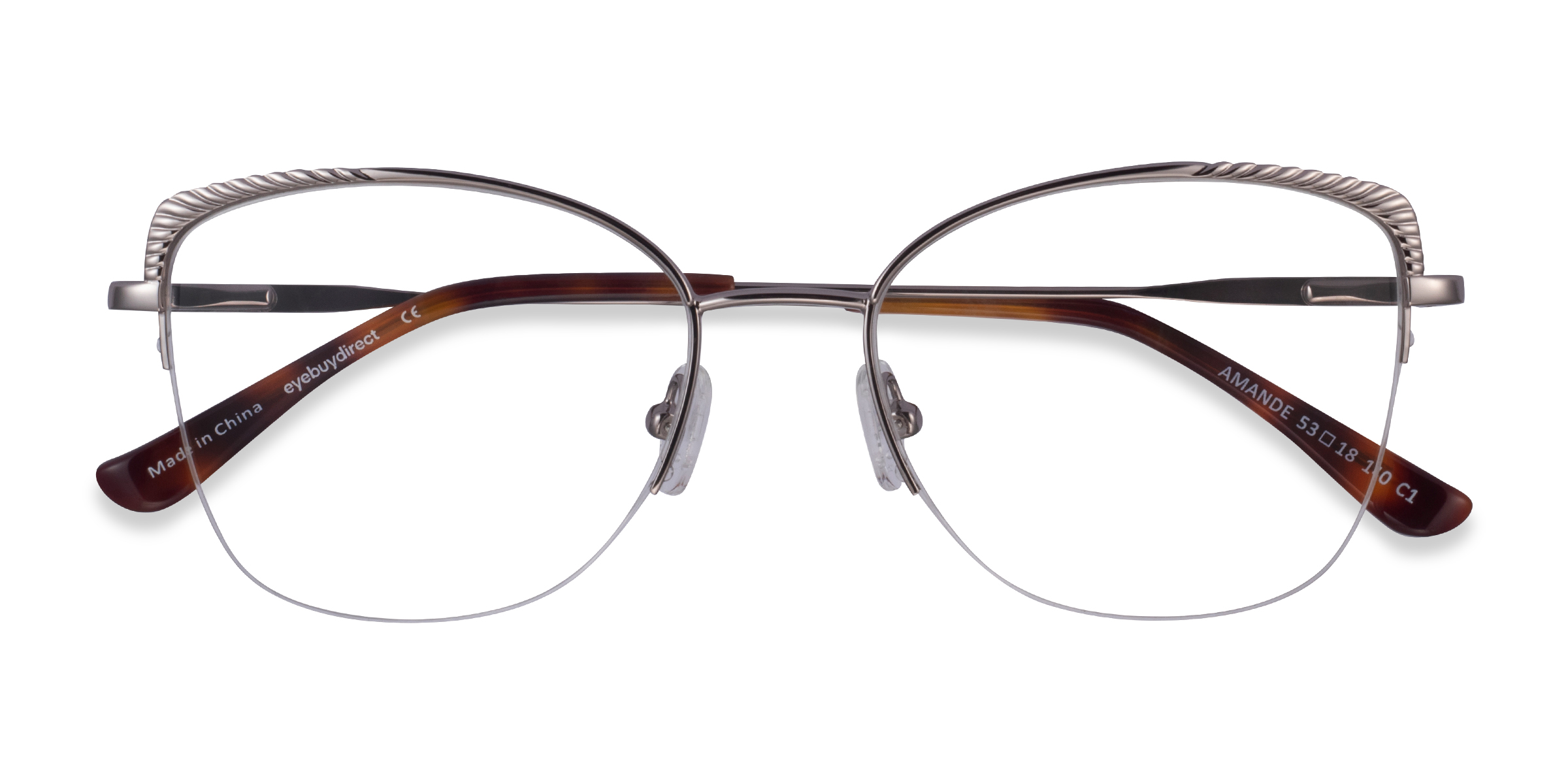 Argenté Amande -  Métal Lunettes de vue