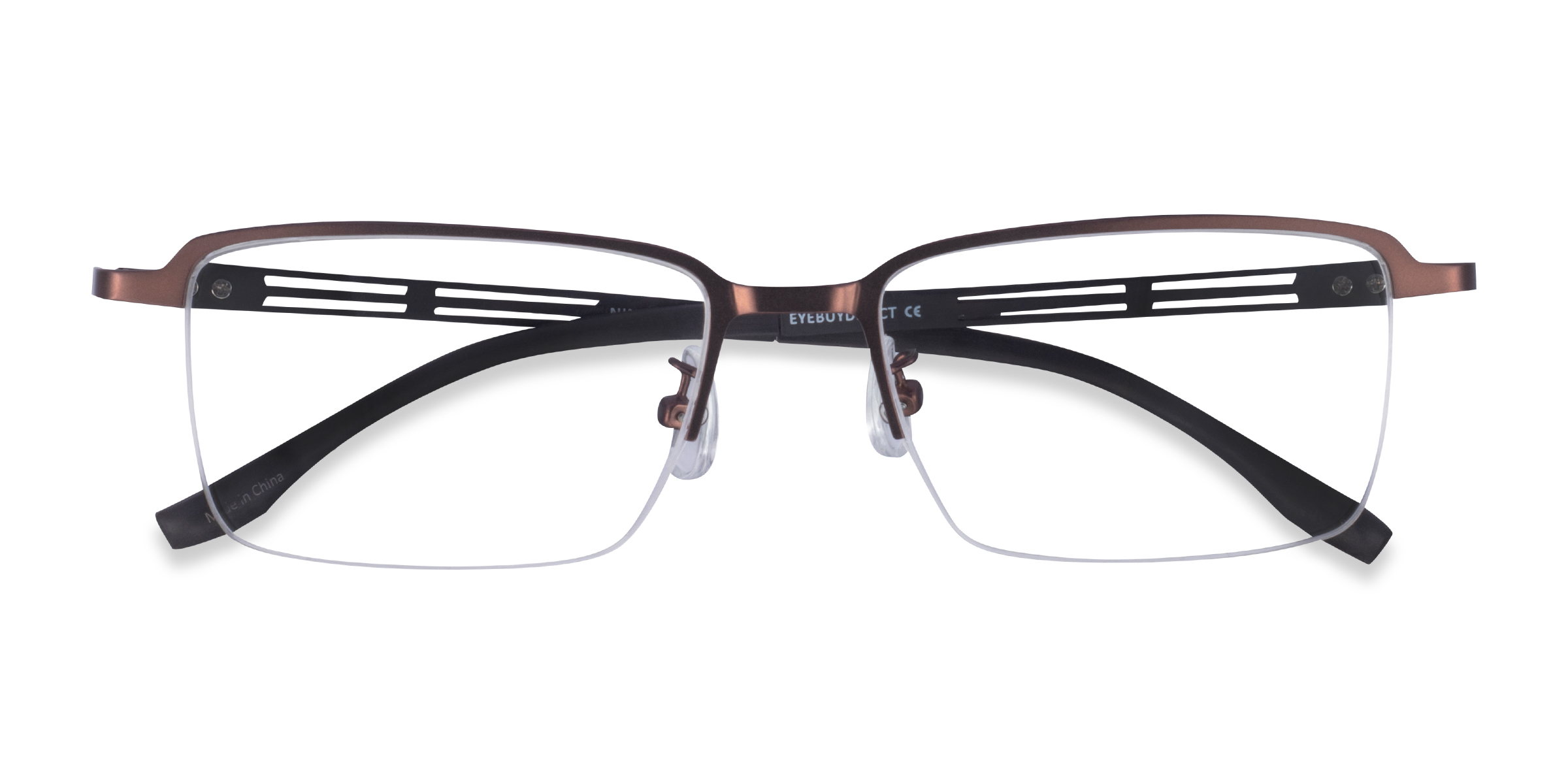Coffee Black Nine -  Metal Eyeglasses