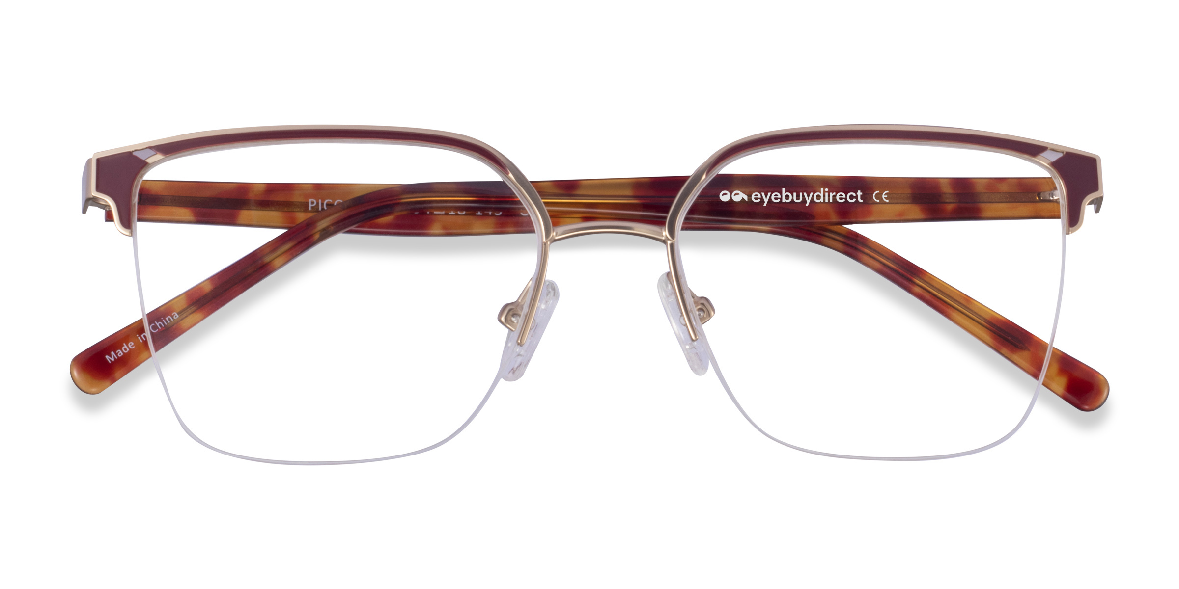 Gold Burgundy Piccadilly -  Acétate Lunettes de vue
