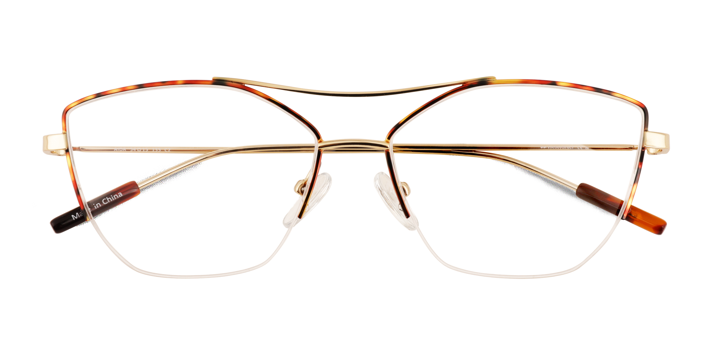 Tortoise Shiny Gold Aida -  Métal Lunettes de vue